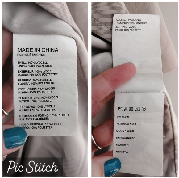 Club Monaco Hanne Wrap Trench Coat 100% Lyocell Lightweight Self Tie Large - Picture 15 of 17